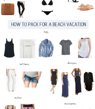 how to pack for a beach vacation
